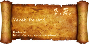 Veréb Renátó névjegykártya
