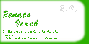 renato vereb business card